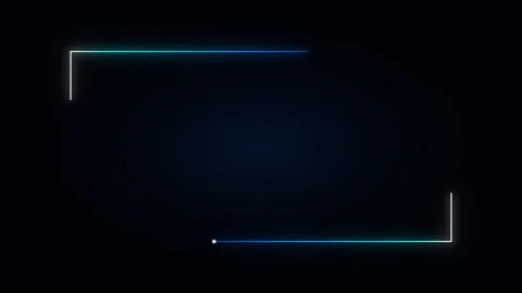 Abstract Neon Lines Animation on Dark Background 動画素材 343546487