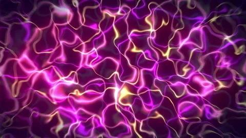 Abstract Neon Lines Animation Loop, Repeatable Pink, Yellow, and Purple Stock Footage 161177559