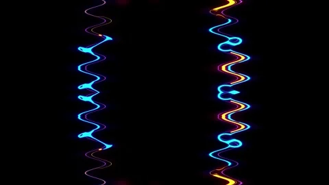 Abstract Neon Lines Background Stock Footage 284404454