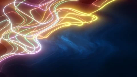 Abstract Neon Lines Background Stock Footage 289123607