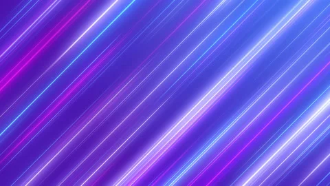 Abstract neon lines background, glowing neon lights, diagonal speed lines Stock Footage 168643930