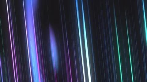 Abstract Neon Lines Background - Glowing Purple and Blue Light Streaks Overla Видео 333465104
