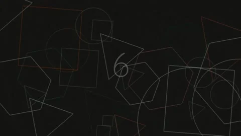 Abstract neon lines on black background for futuristic technology display Stock Footage 342204576