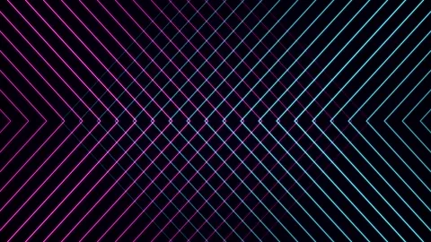 Abstract neon lines geometric background animation Stock Footage 346234070