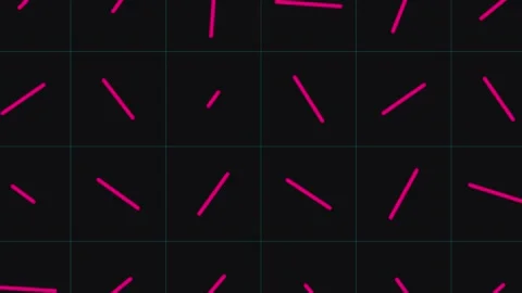 Abstract Neon Lines Shifting Geometric Grid Pattern Motion Graphic Vidéo 333890883