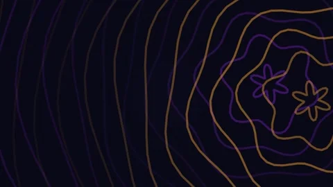 Abstract Neon Lines Swirling Around Center. Video stock 330926257