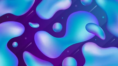 Abstract Neon Liquid Background Stock Illustration