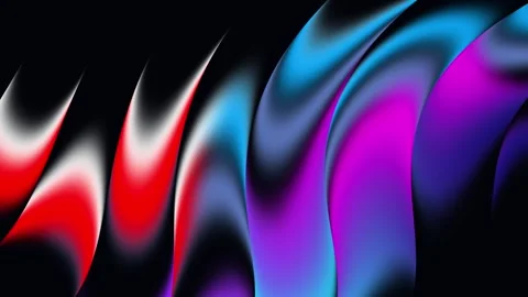 Abstract Neon Liquid Silk Waves Background Loop 4K Stock Footage 341377774