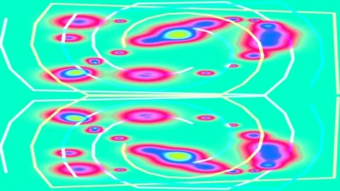 Abstract neon liquid wave background flowing gradient tech wallpaper art Stock Footage 333436585