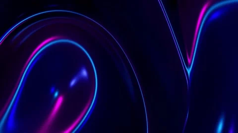 Abstract Neon Loop – Futuristic Glowing Motion Background Stock Footage 316410938
