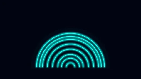 Abstract Neon Luminal Gateway Seamless motion Loop Stock-Footage 343202200