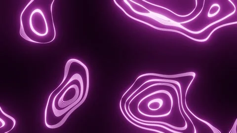 Abstract neon motion animated loop, violet Stock Footage 268431729