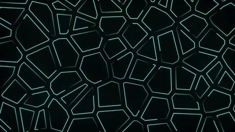 Abstract neon motion background loop blue Stock Footage 85091251