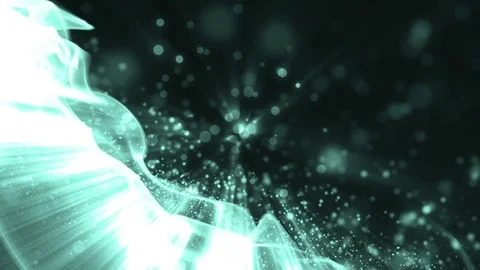 Abstract neon motion particles. Vidéo 71651804