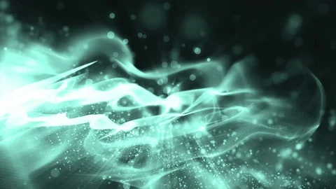 Abstract neon motion particles. Video stock 71652300