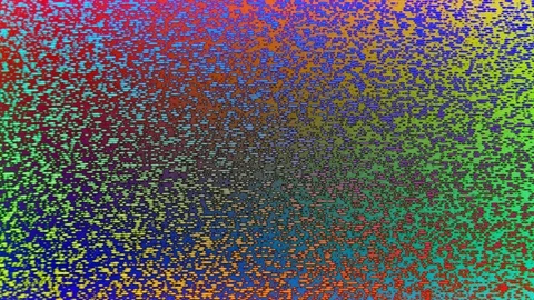 Abstract neon multicolor background of horizontally running parallel spots im Stock Footage 122087988