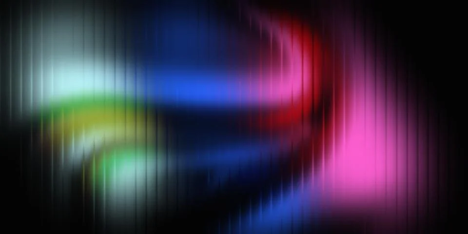 Abstract Neon Multicolor Glowing Gradient Background with Vertical Light Lines Stock Illustration