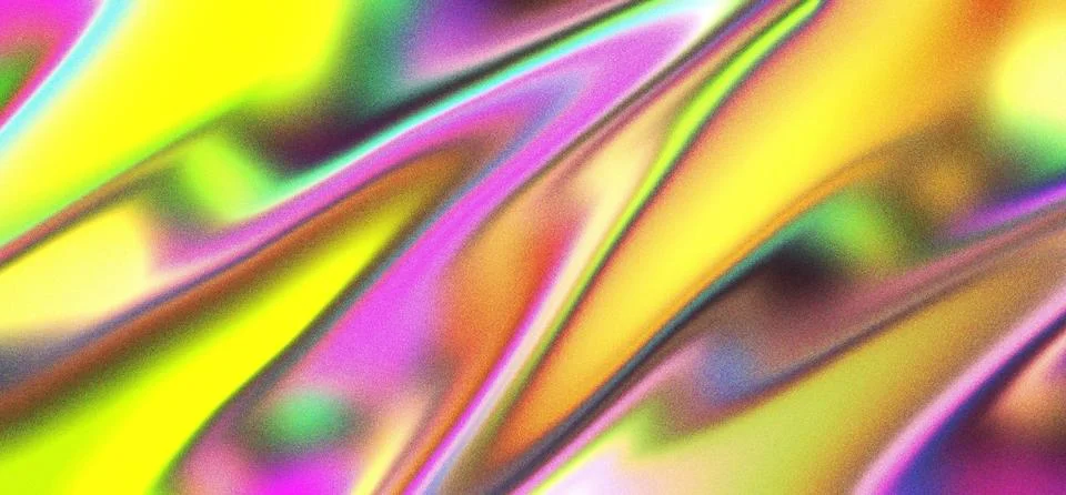 Abstract Neon Multicolor Gradient Wave Background Stock Illustration