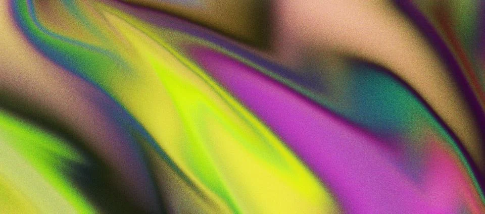 Abstract Neon Multicolor Liquid Gradient Wave Background Illustrazione stock