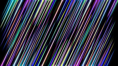 Abstract neon multicolored glowing linear background. Illustrazione stock
