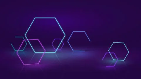 Abstract Neon or LED Background Concept and Design Stock Illustration