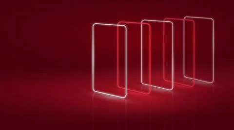 Abstract Neon or LED Background Concept and Design Stock Illustration
