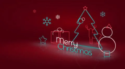 Abstract Neon or LED Background Concept and Design Stock Illustration