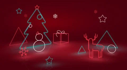 Abstract Neon or LED Background Concept and Design Stock Illustration