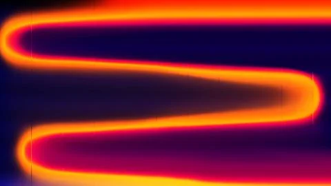 Abstract Neon Orange Red Gradient Wave Background 스톡 일러스트