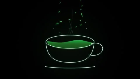 Abstract Neon Organic Tea Flow Loop Seamless Loop Stock Footage 344090466