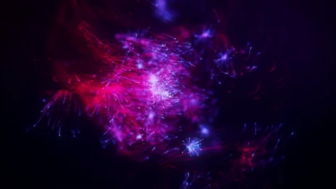 Abstract neon particles Stock-Footage 159539362