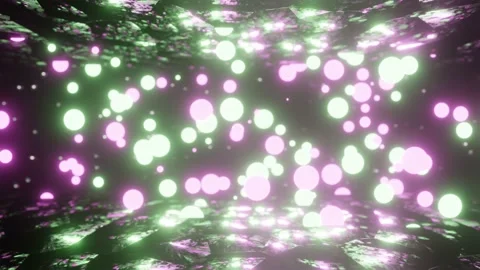 Abstract Neon Particles VK Loop Background 4K Stock Footage 221165434