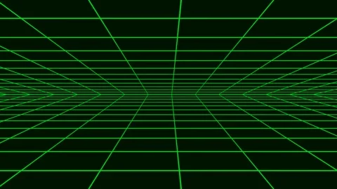 Abstract Neon Perspective Grid Background Stock Footage 158246259