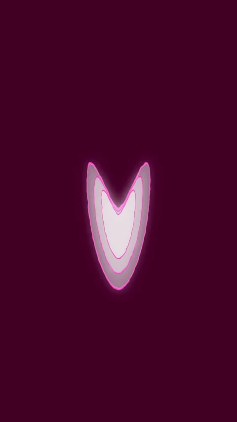Abstract neon pink arrow pulsing and moving on dark background Vídeo Stock 336796822