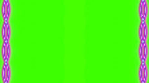 Abstract Neon Pink Background with Vertical Wavy Geometric Pattern Borders Stockbeeldmateriaal 332563033