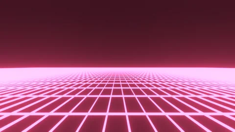 Abstract neon pink grid looping Stock Footage 293667183