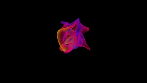 Abstract Neon Plasma Flow Loop  | Vibrant Energy Motion Animation 4K Vídeos de archivo 331304297