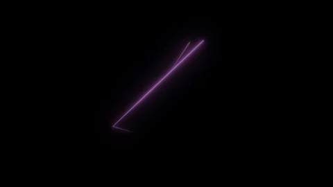 Abstract neon polygons in black space. Lasers lines moving in a circle Video stock 89846246