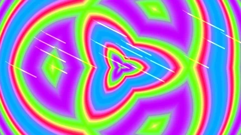 Abstract Neon Psychedelic Liquid Pattern Background Loop for Vibrant Digita.. Stock Footage 339782353