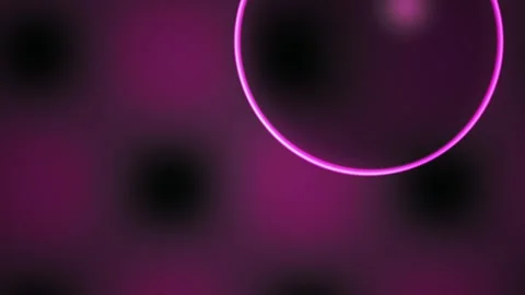 Abstract Neon Purple Geometric Pattern with Glowing Circle Overlay. Stock Footage 334500722