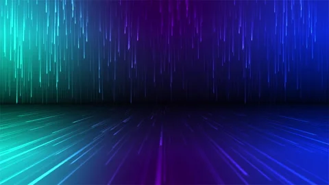 Abstract Neon Rain Background Design Blue Purple Glowing Lines Light Speed .. Video stock 297620709
