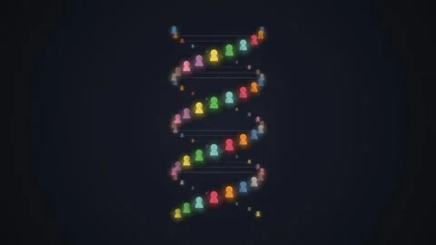 Abstract neon rainbow gradient wave animation on dark background 스톡 동영상 344643244