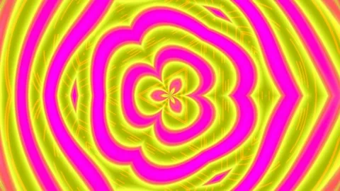 Abstract Neon Red and Blue Psychedelic Wave Pattern Motion Background Stock Footage 333084302