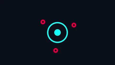 Abstract Neon Ring Animation for Science Technology and Design Uses Vidéo 333672168