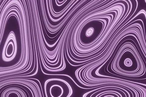 Abstract neon rings chaos pattern, concept of limitless background. Macro wor Stockillustratie