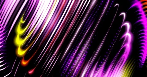 Abstract Neon Rings Stock Footage 107855433