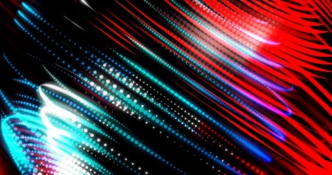 Abstract Neon Rings Stock Footage 107855440