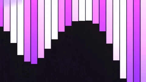 Abstract Neon Rods Moving in Dark Space Creating Vivid Purple Lighting Stock-Footage 327602961