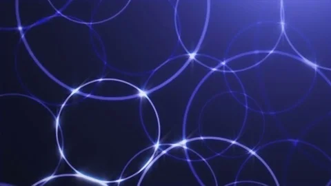 Abstract neon round background Video stock 83997631