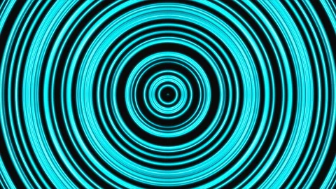 Abstract neon round lines are in space, modern 3d render background, computer Stock Footage 102190701